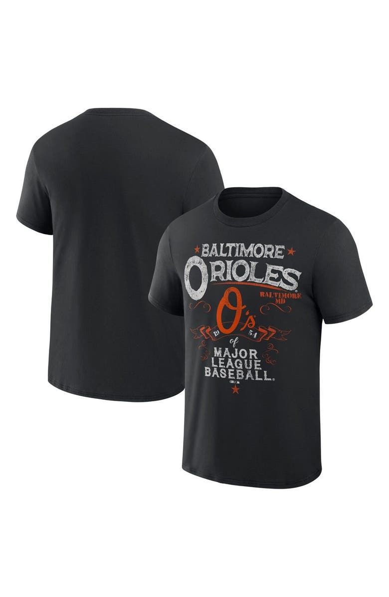 Darius Rucker Collection by Fanatics Men's Darius Rucker Collection by Fanatics Black Baltimore Orioles Beach Splatter T-Shirt, Main, color, Black