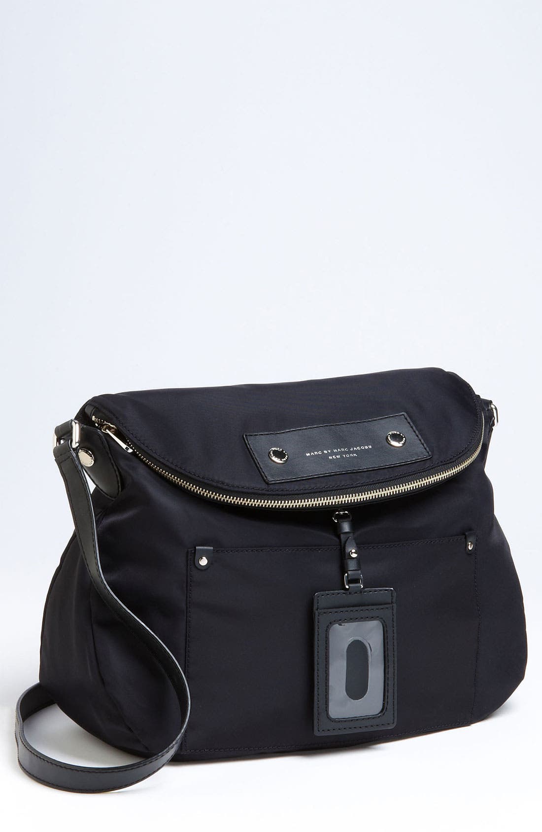 MARC BY MARC JACOBS 'Preppy Nylon Sasha' Crossbody Bag, Main, color, BLACK