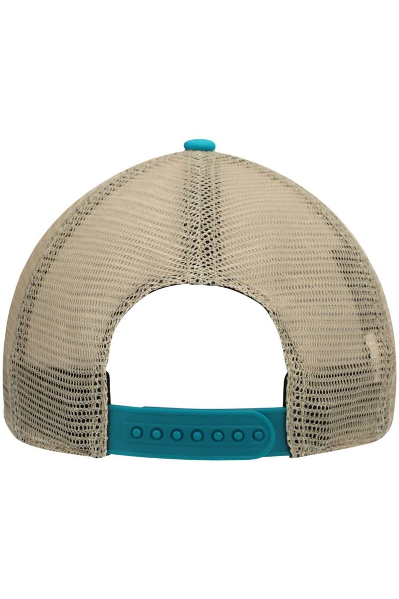 Men's '47 Aqua/Natural Miami Dolphins Trawler Trucker Clean Up Snapback Hat, Alternate, color, Aqua