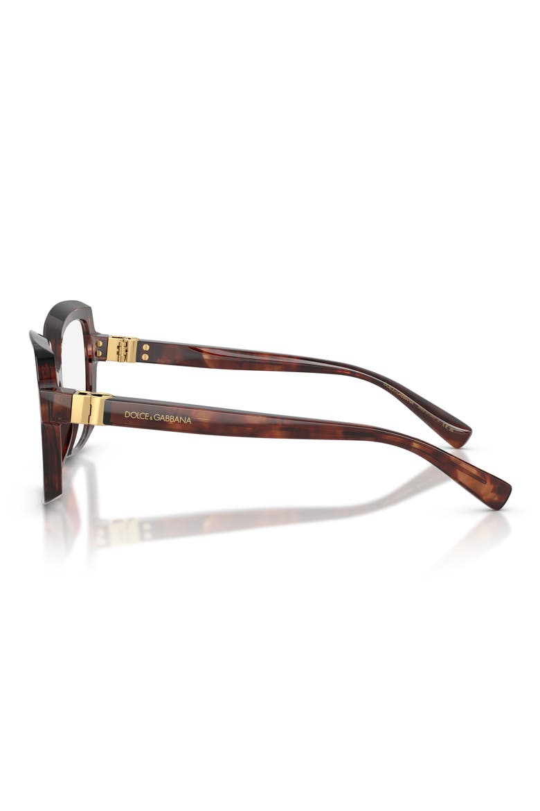53mm Butterfly Optical Glasses, Alternate, color, HAVANA