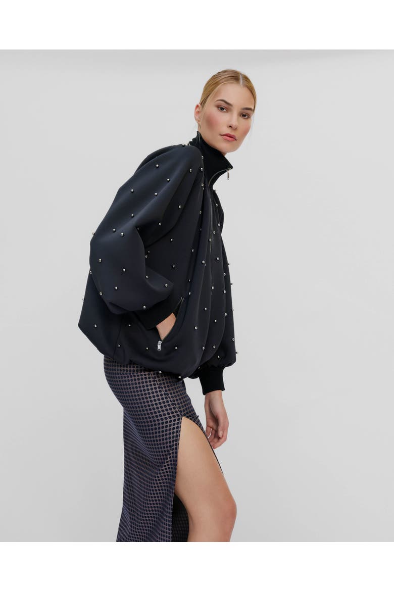 Leucothea Pearly Bomber, Alternate, color, Black