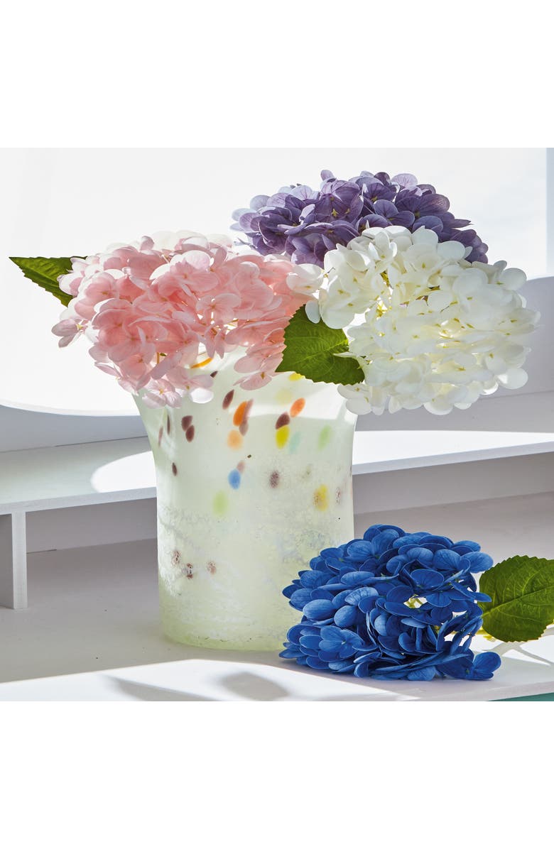 tag Soft Touch Faux Hydrangea Stem Blue Blue Plastic Spring, Alternate, color, Blue