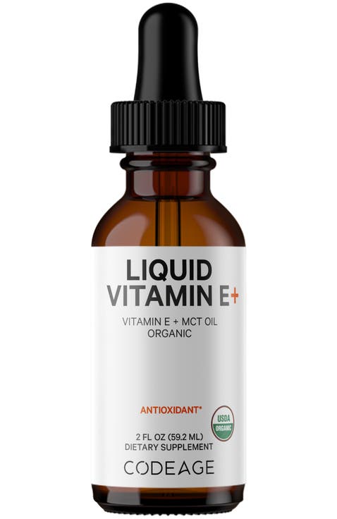 Liquid Vitamin E USDA-Certified Organic Supplement