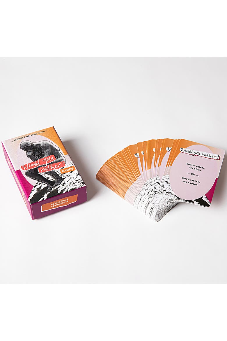 Would You Rather Cards, Party Game, 60 Funny Conundrums, Alternate, color, Multicolored