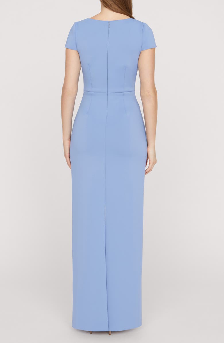 JS Collections Matilda Bead Detail Cascade Ruffle Gown, Alternate, color, Manor Blue