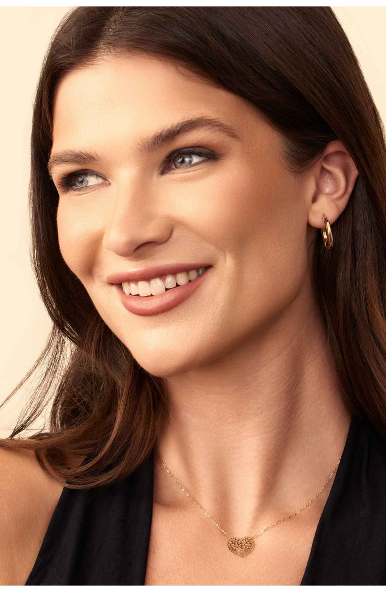 Oradina 18K Yellow Gold Goddess Small Oval Hoops, Alternate, color, 