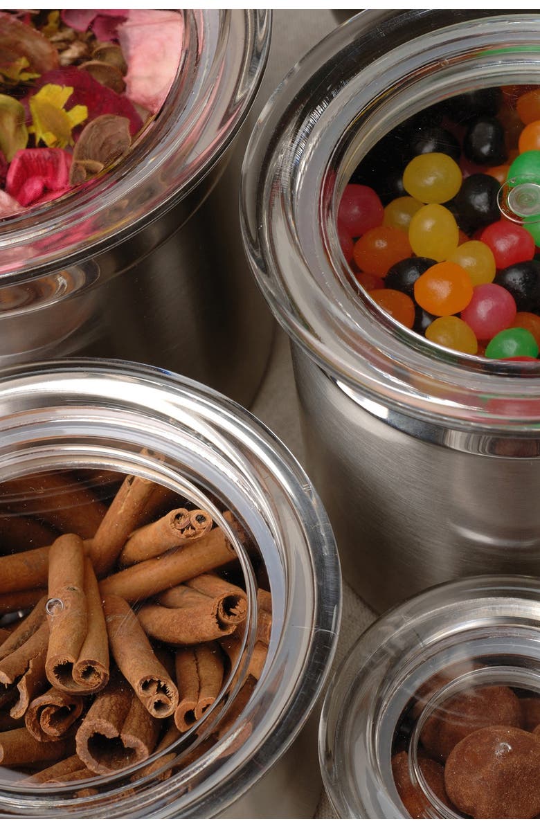 BergHOFF 1.75 Cup Capacity Lid Stainless Steel Canister, Alternate, color, 