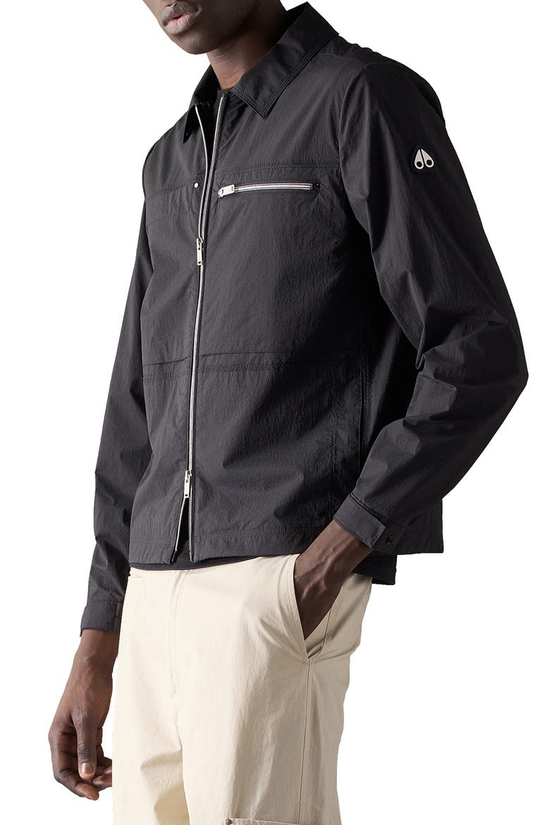 Topflight Water Repellent Shirt Jacket, Alternate, color, BLACK
