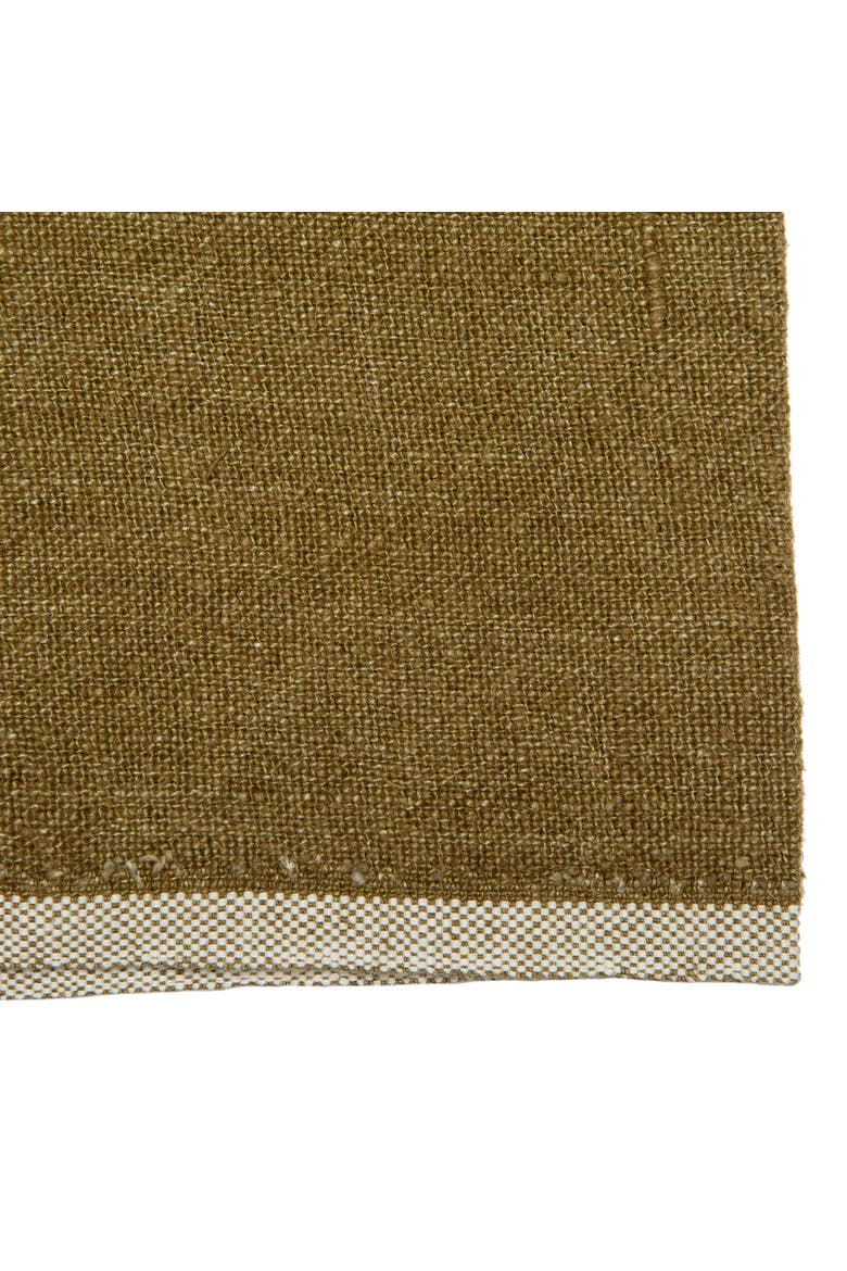 Chunky Linen Napkins - Set of 4, Alternate, color, Forest Green 20" x 20"