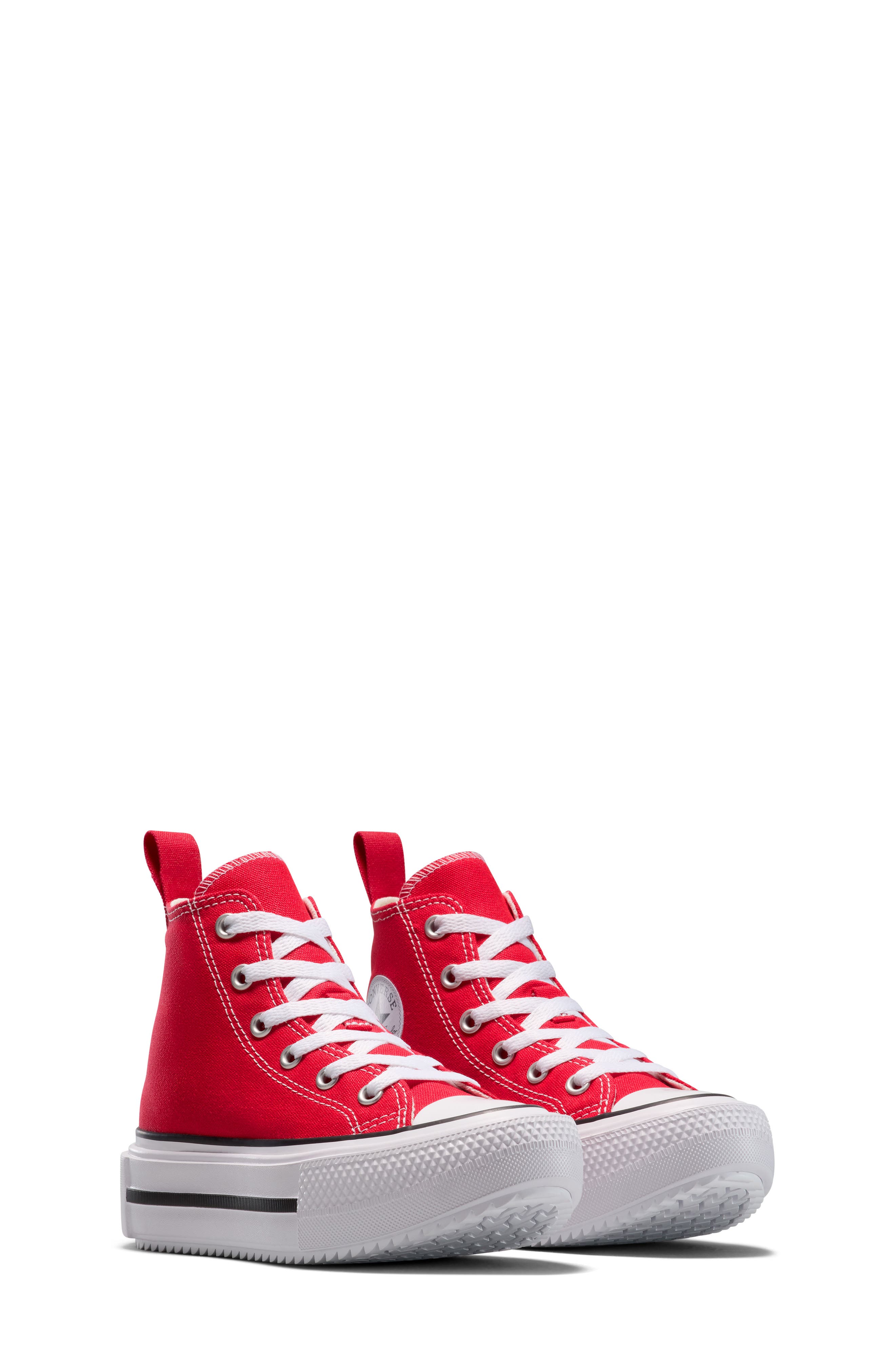 Converse Kids' Chuck Taylor<sup>®</sup> All Star<sup>®</sup> EVA Lift High Top Sneaker, Alternate, color, Red/ White/ Black
