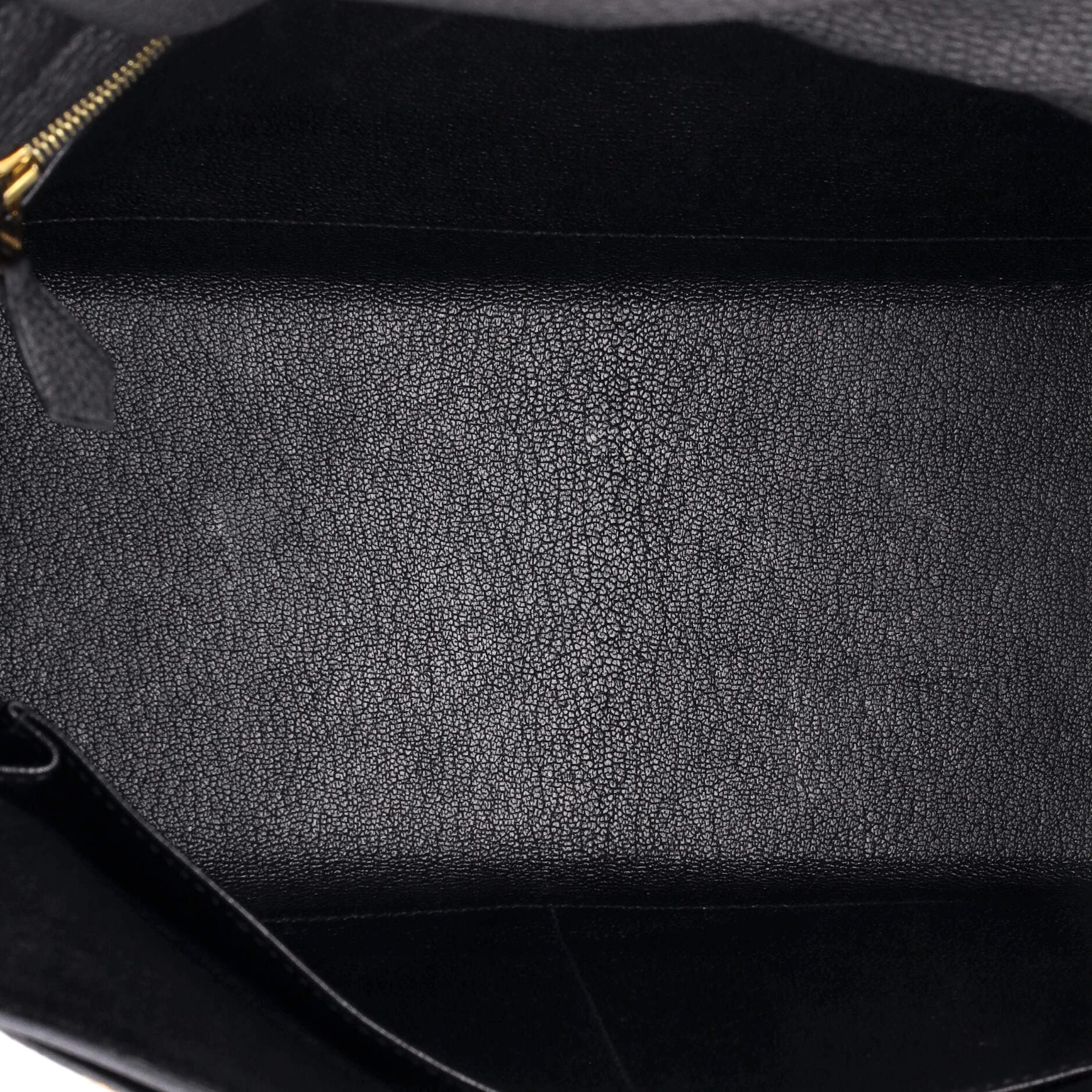 Pre-Owned Hermes Kelly Handbag Black Togo with Gold Hardware 32, Alternate, color, 