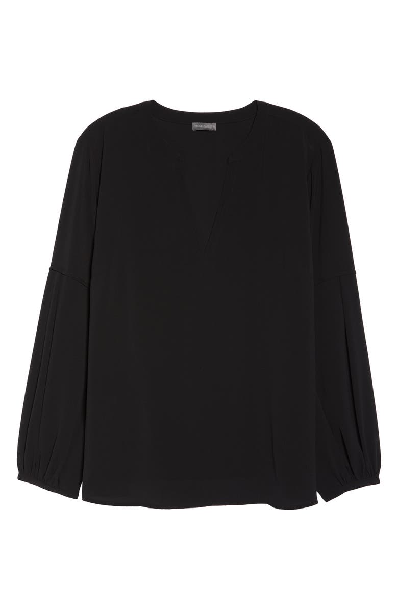 Vince Camuto Bubble Sleeve Crepe Blouse, Alternate, color, 
