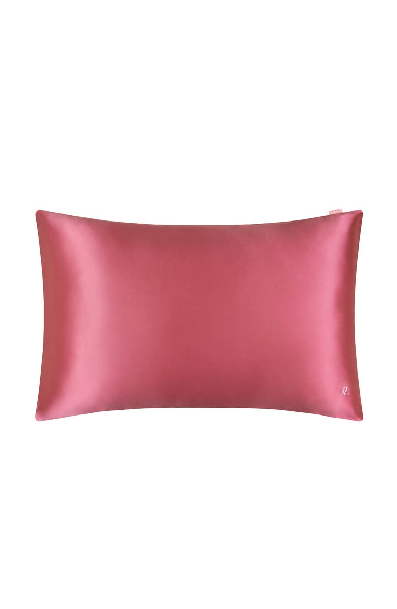 Lilysilk Hope's Comfort Silk Pillowcase, Main, color, Ruby Pink