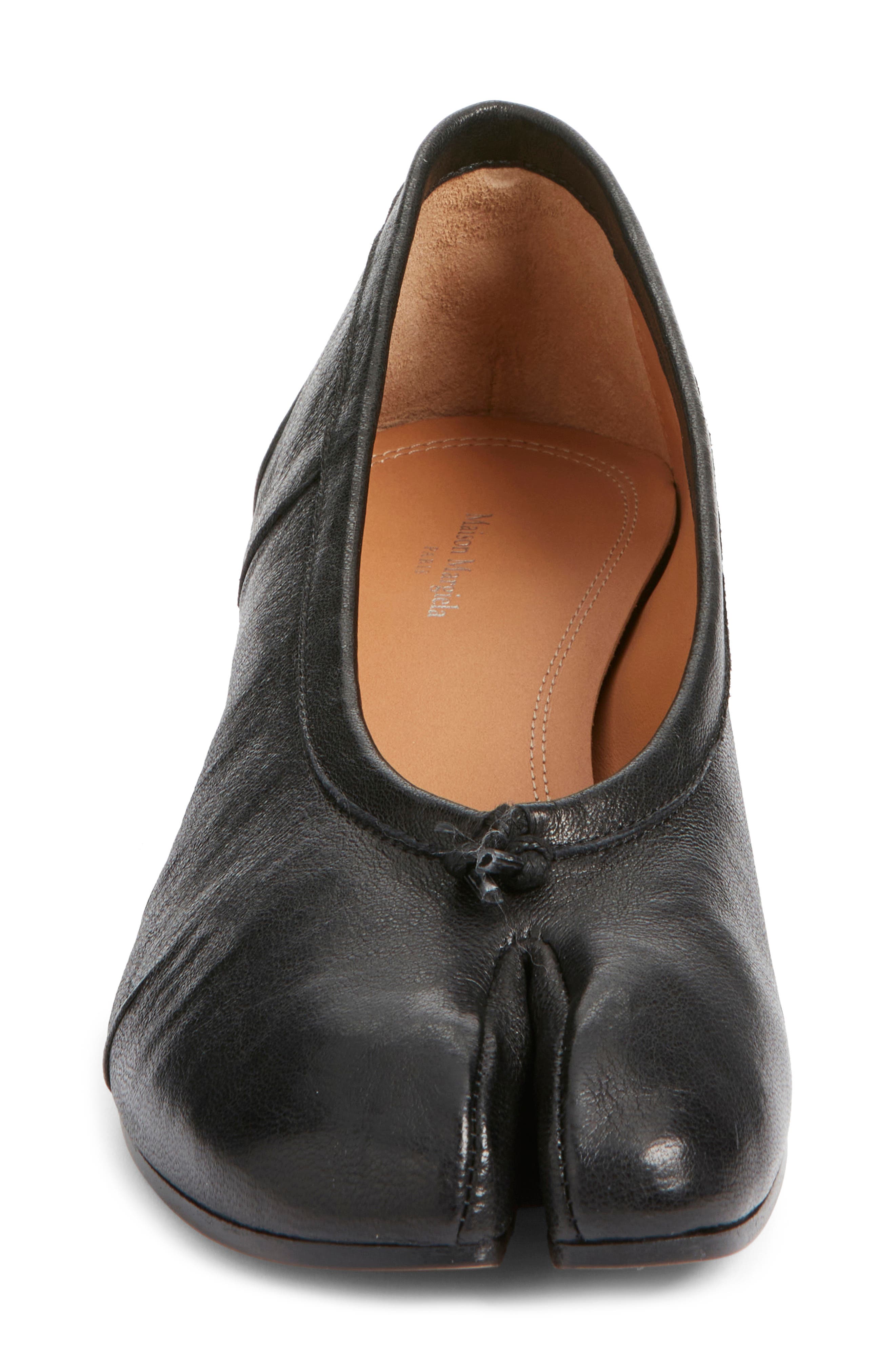 Maison Margiela Tabi Ballerina Pump, Alternate, color, Black