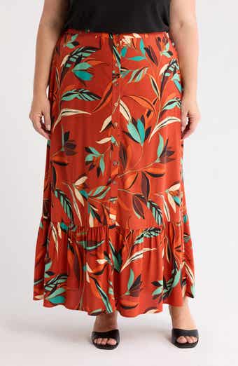 DR2 by Daniel Rainn Button Front Maxi Skirt