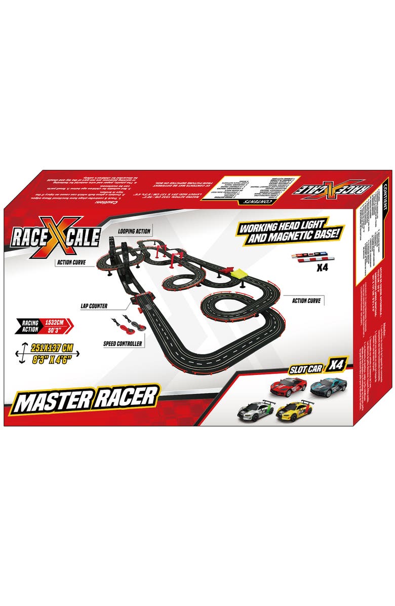 RaceXCale Master Racer 1 to 43 Scale G5 & G6, 4 Magnetic Cars, Alternate, color, Multicolored