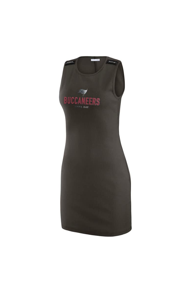 WEAR by Erin Andrews Women's WEAR by Erin Andrews x Gracie Hunt Pewter Tampa Bay Buccaneers Ribbed Tank Dress, Alternate, color, Pewter