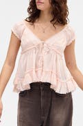 BDG Urban Outfitters Lace Trim Babydoll Top