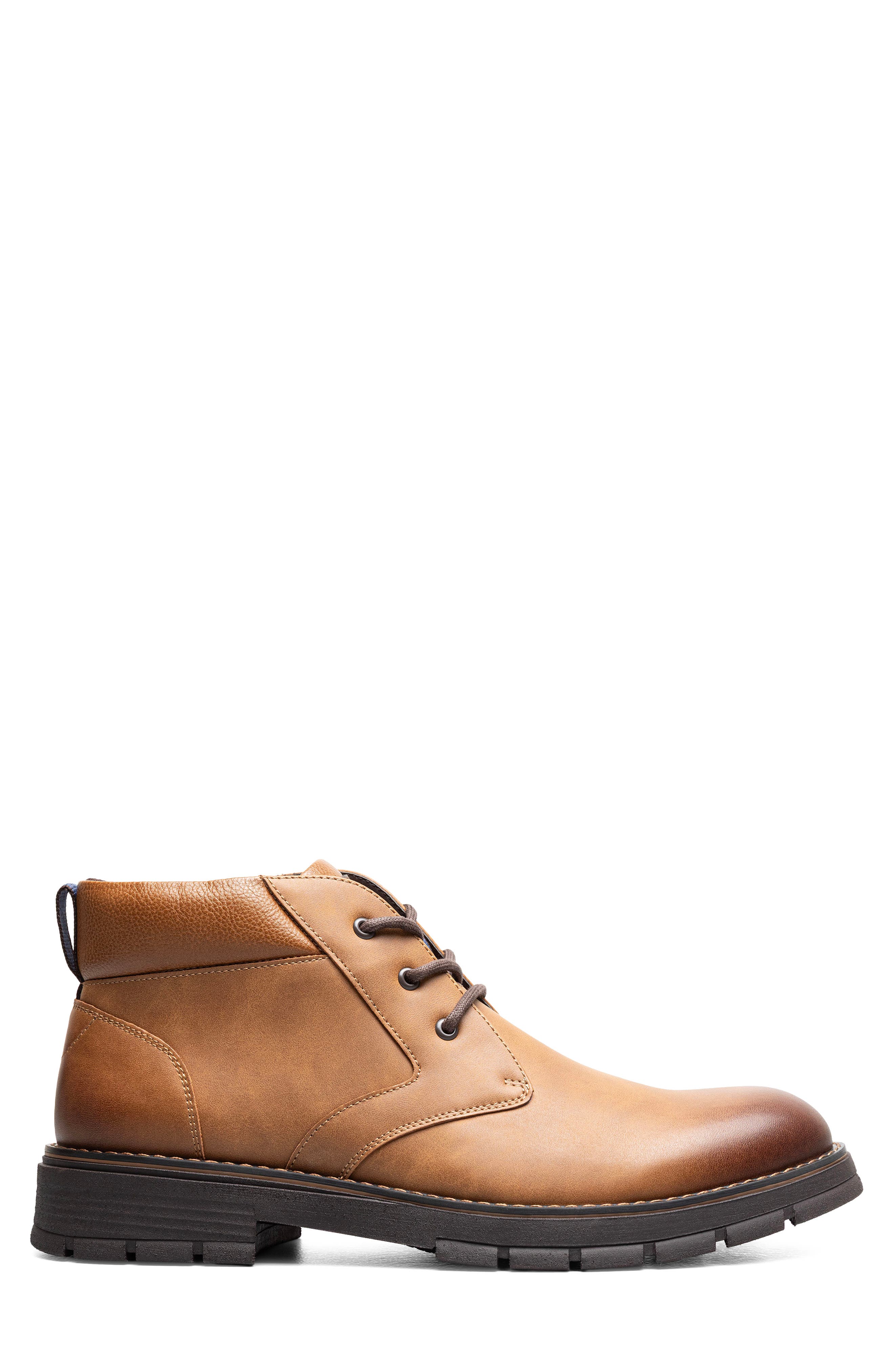 Brady Faux Leather Plain Toe Chukka Boot, Alternate, color, TAN MULTI