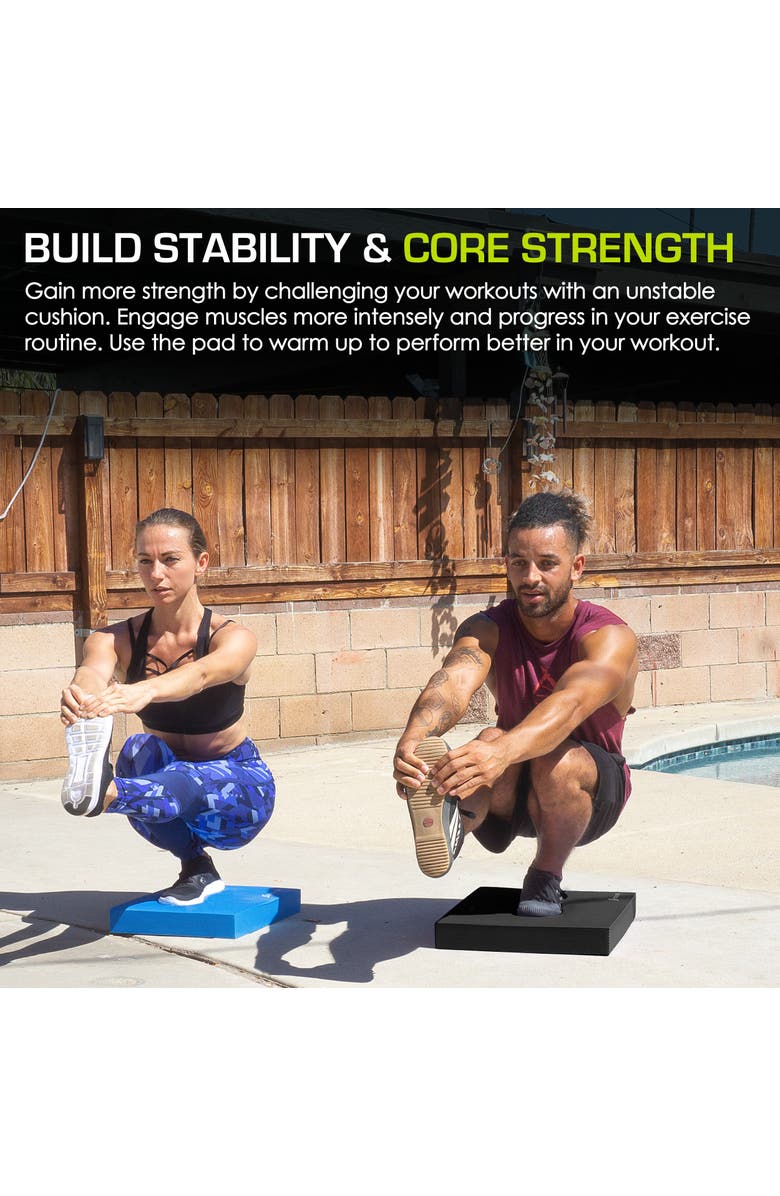 ProsourceFit Exercise Balance Pad, 15.5 x 12.75-in, Alternate, color, Black