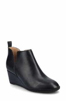 Journee Collection Mylee Perforated Wedge Bootie