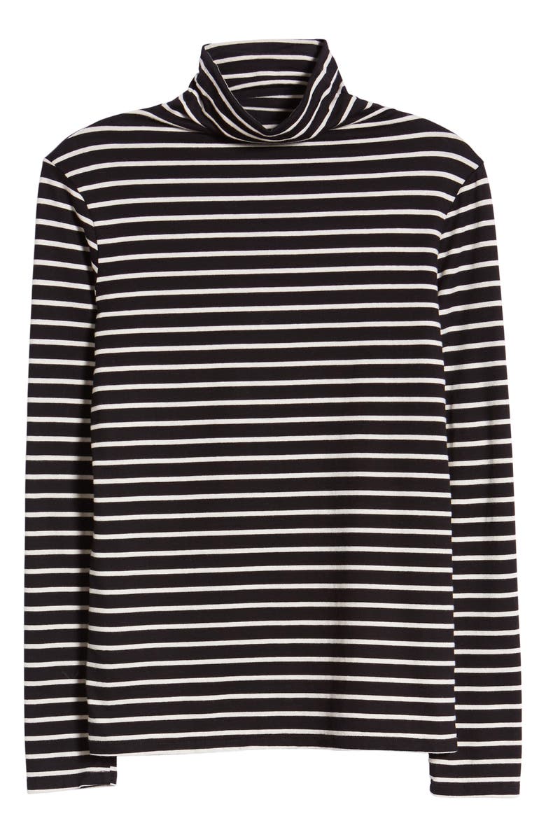 AG Chels Stripe Turtleneck Top, Alternate, color, 