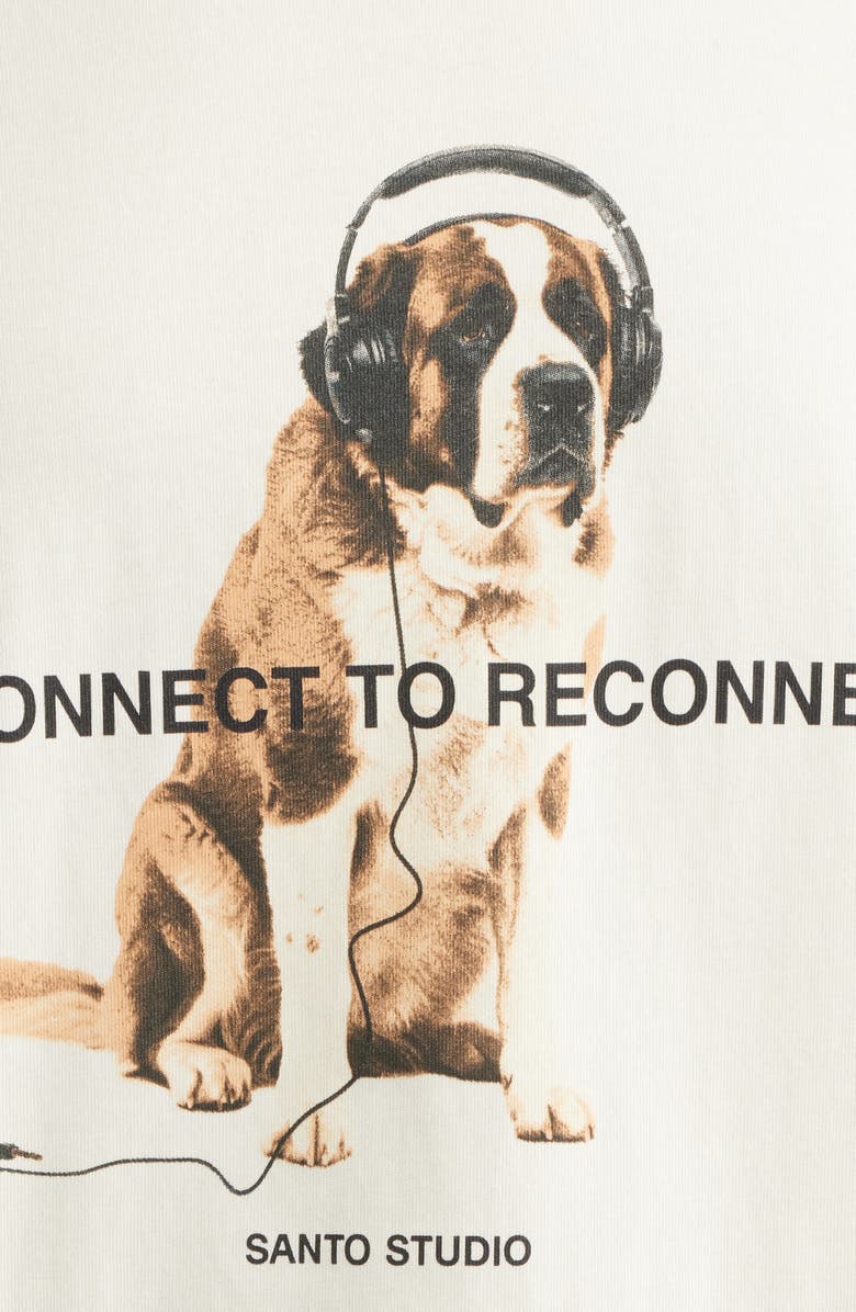 SANTO STUDIO Disconnect Drappo Graphic T-Shirt, Alternate, color, Cream