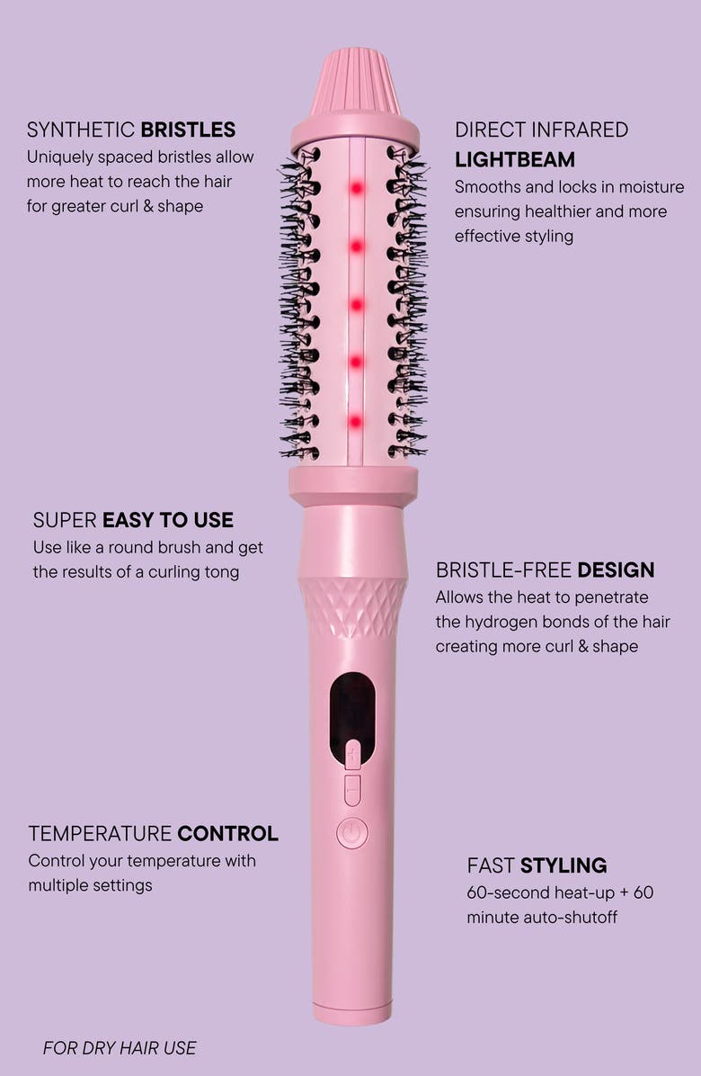 Mermade Hair Thermal Brush, Alternate, color, Pink