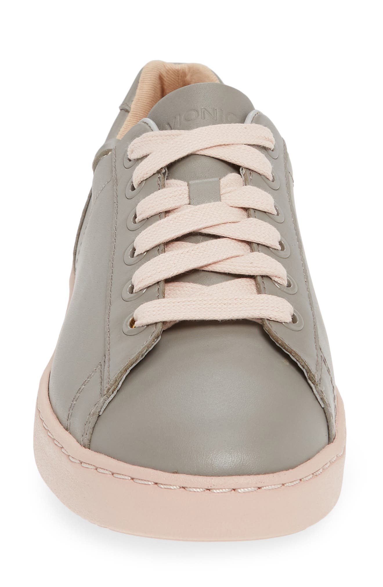 Vionic Mable Sneaker, Alternate, color, GREY/ PINK LEATHER