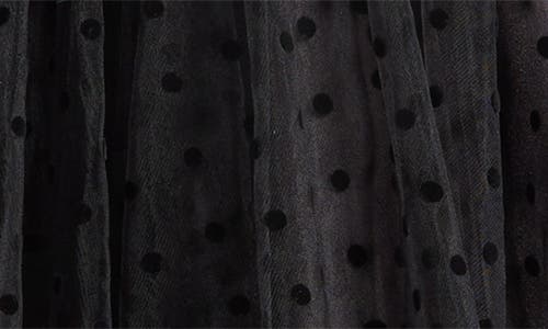 Helsi Valen Flocked Strapless Party Dress In Black