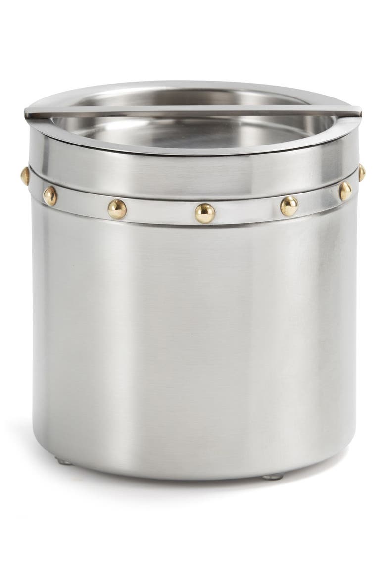 Rivets Ice Bucket, Main, color, SILVER