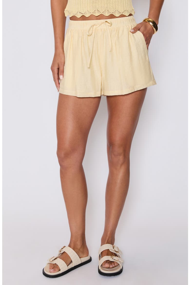 Ellory Drawstring Shorts (Nordstrom Exclusive), Main, color, YELLOW