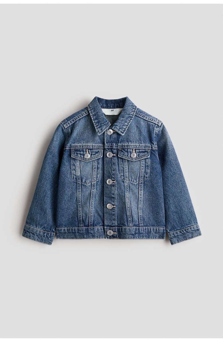 H&M Denim jacket, Alternate, color, Denim Blue
