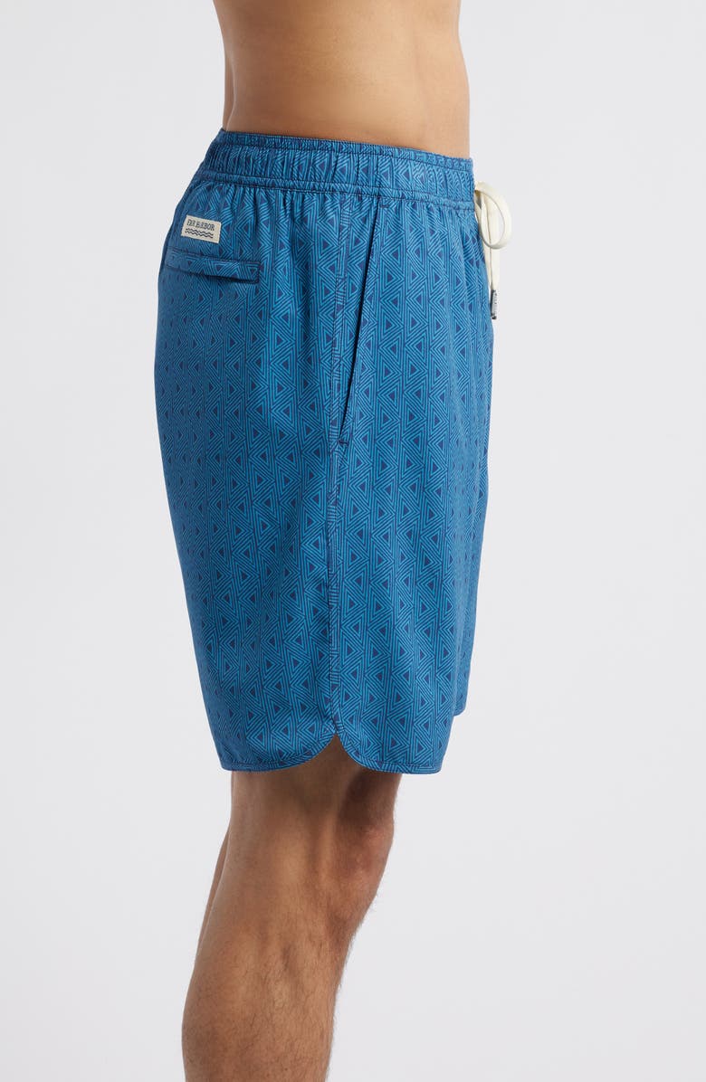 Fair Harbor The Anchor 8-Inch Swim Trunks, Alternate, color, Electric Blue Geo