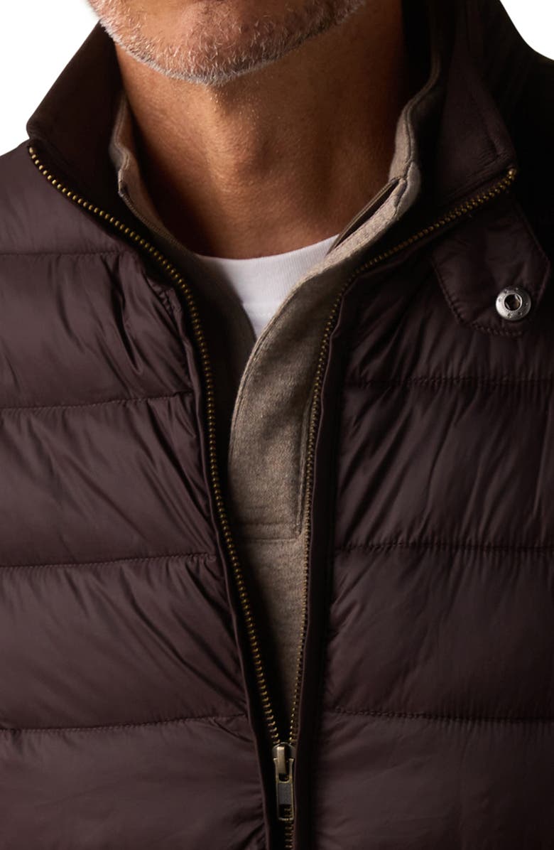 The Normal Brand Sportivo Nylon Puffer Vest, Alternate, color, Dark Brown