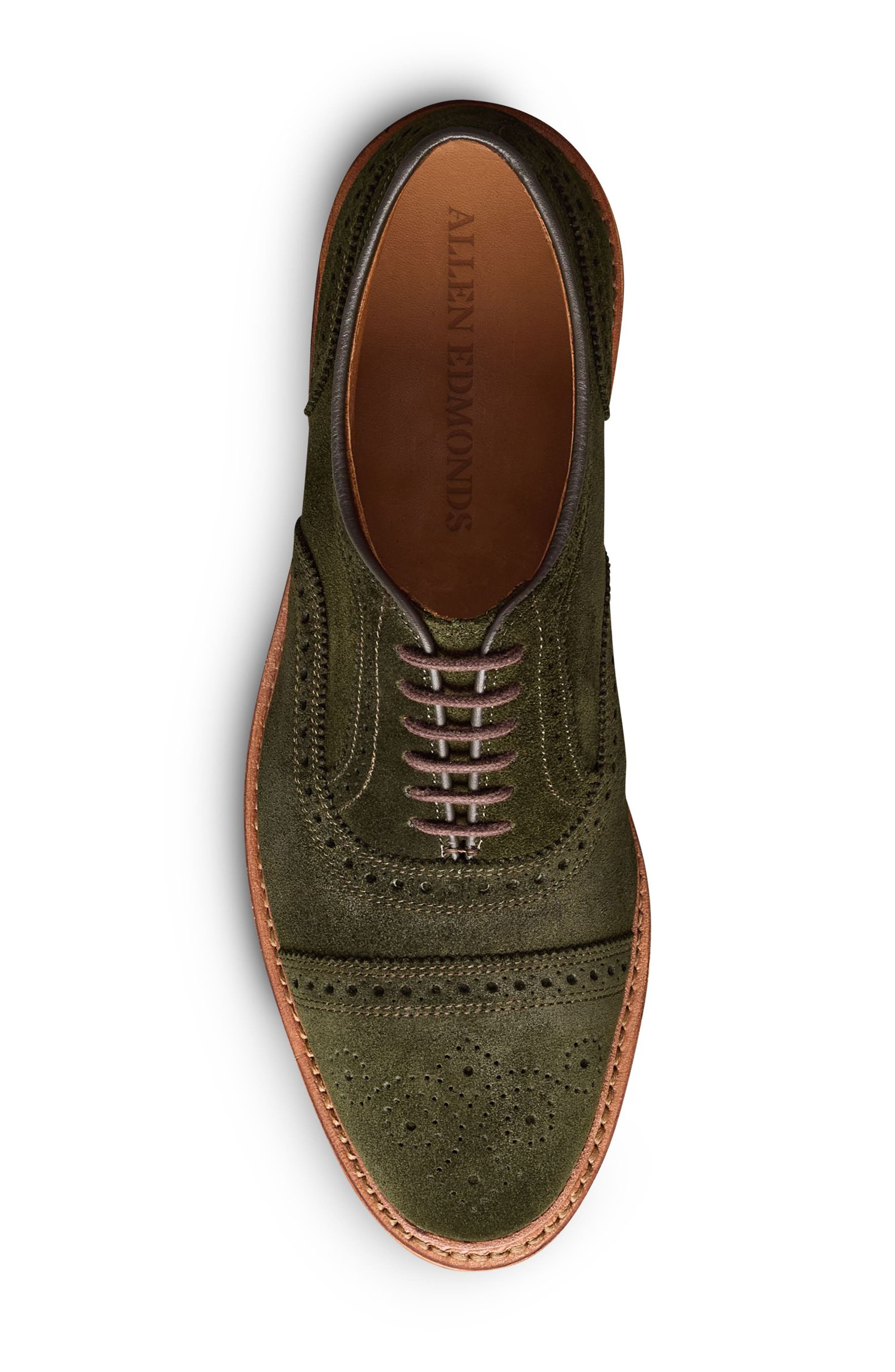Allen Edmonds Strandmok Cap Toe Oxford, Alternate, color, Hunting Green