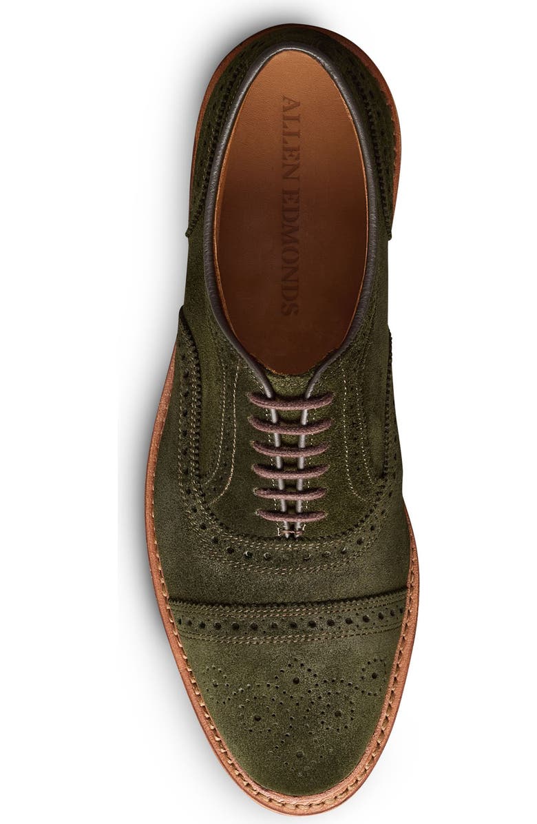 Allen Edmonds Strandmok Cap Toe Oxford, Alternate, color, Hunting Green