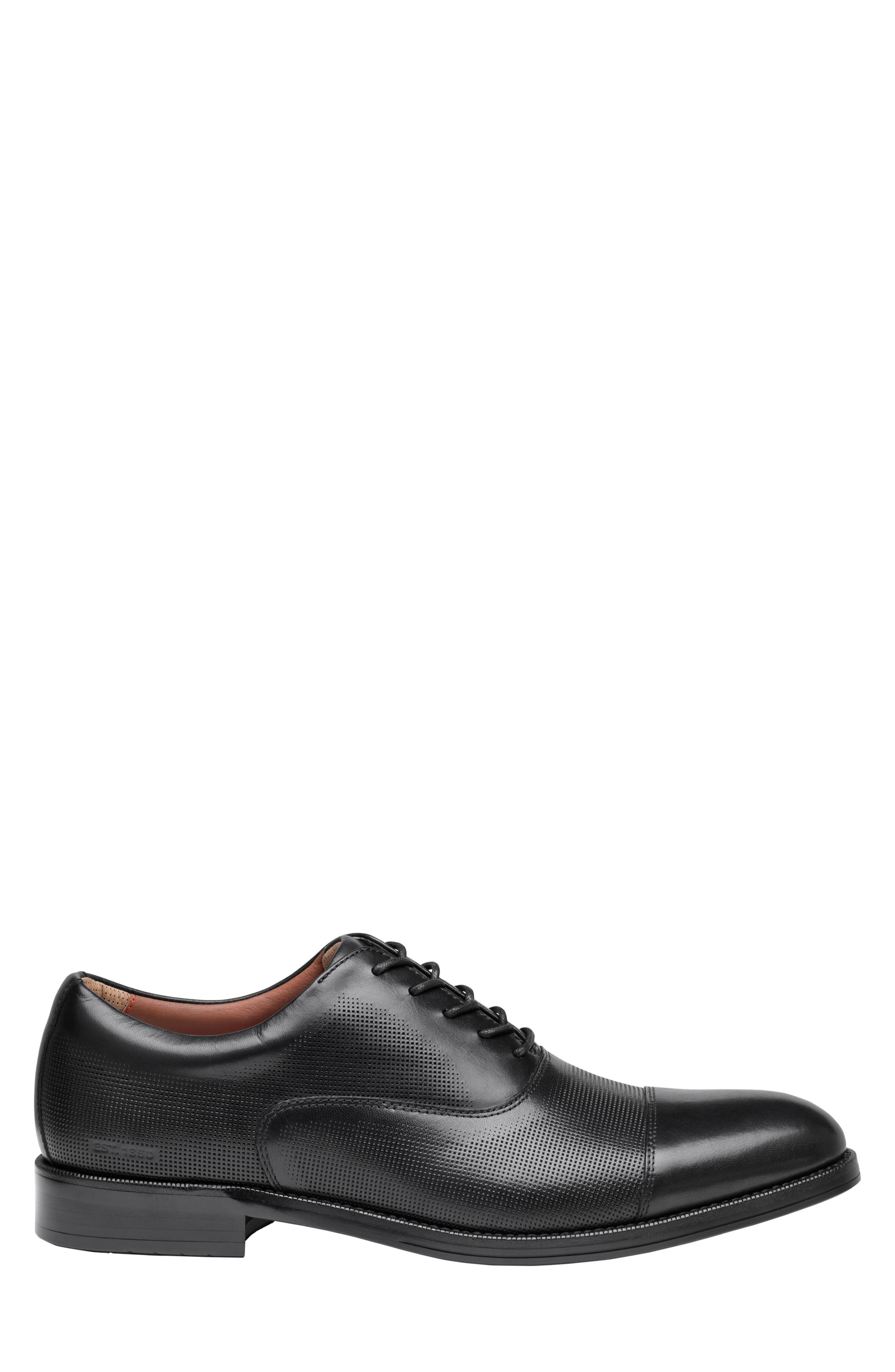 Copley XC Waterproof Cap Toe Oxford, Alternate, color, BLACK WATERPROOF FULL GRAIN