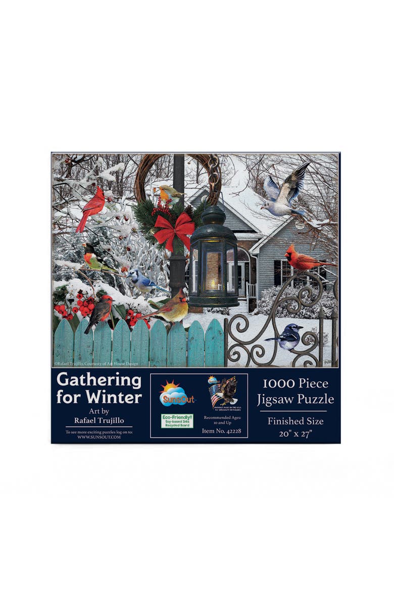 Sunsout Gathering for Winter 1000 piece Jigsaw Puzzle for Adults, Alternate, color, Multicolor