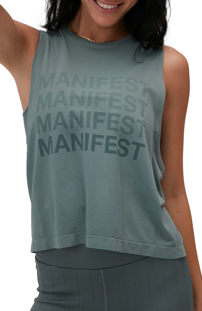 Spiritual Gangster Manifest Active Flow Graphic Tank, Main, color, 