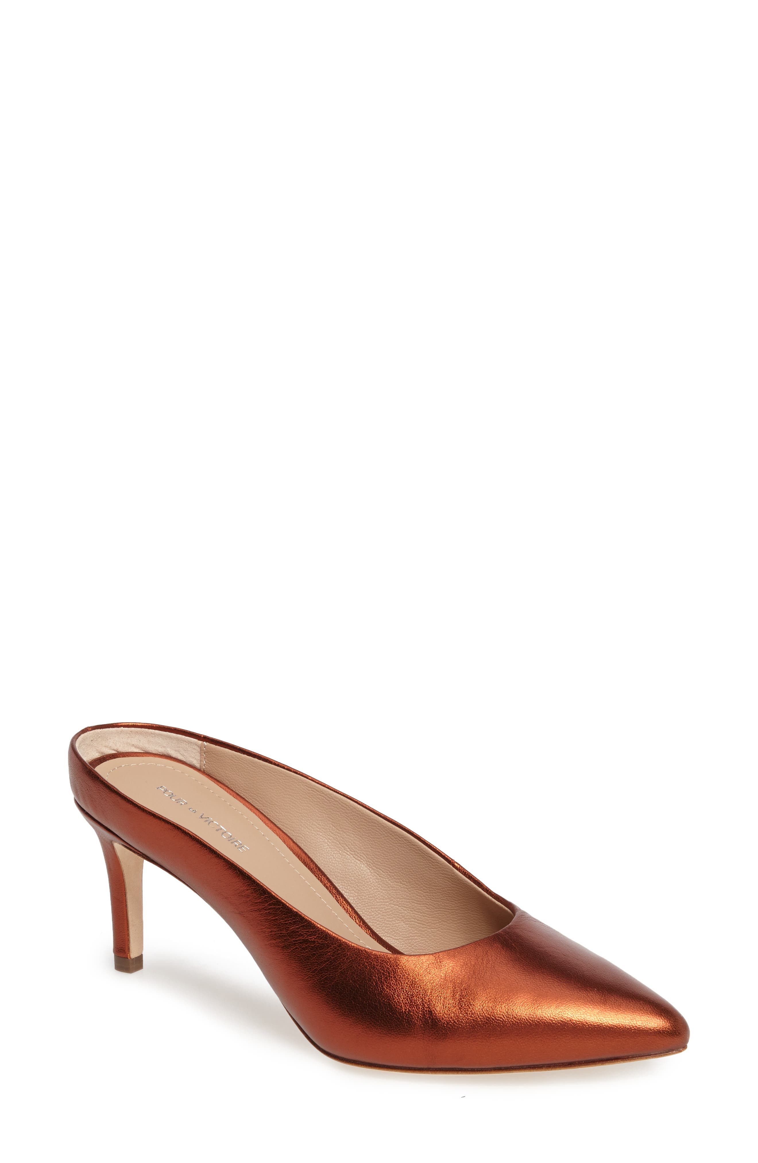 Daria Mule Pump, Main, color, PAPAYA LEATHER