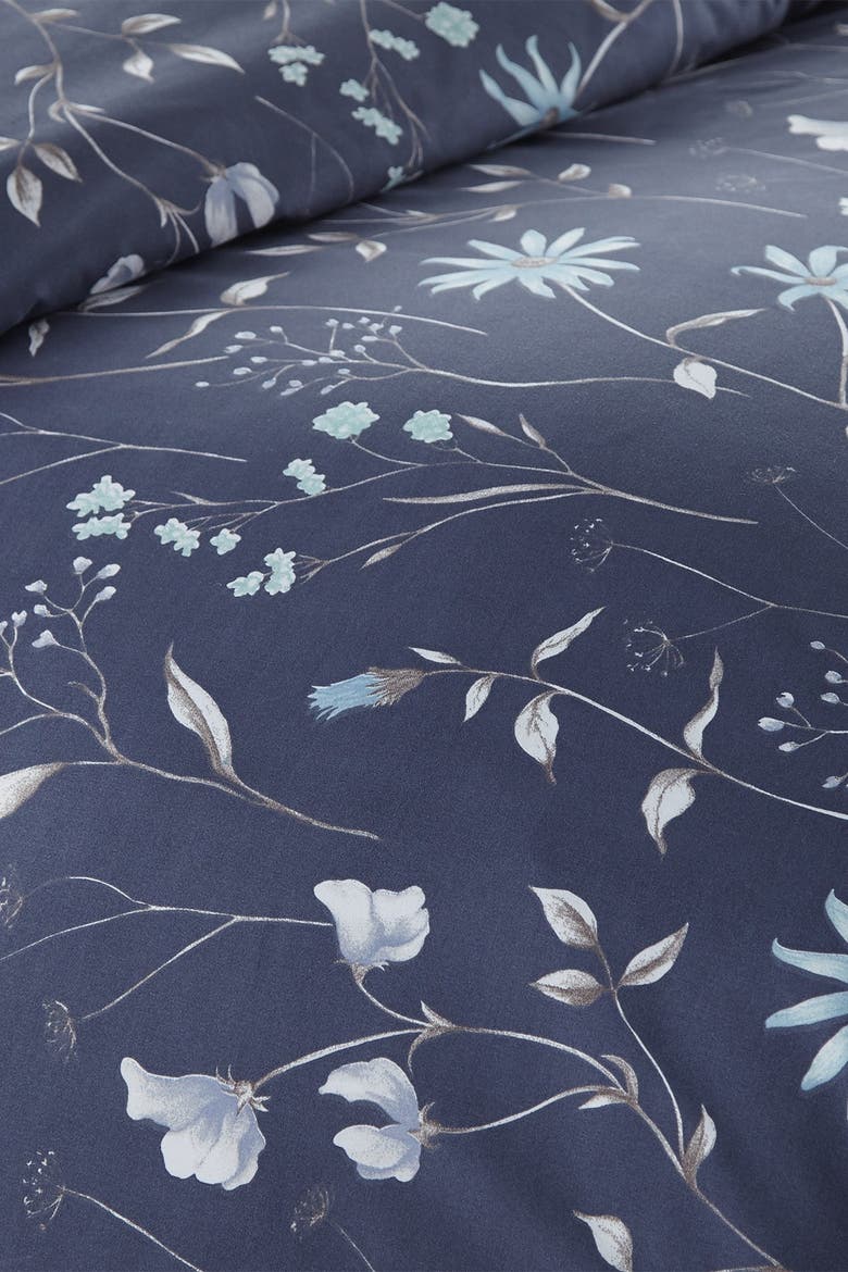 Luxury Premium Floral Collection Duvet Cover Set, Alternate, color, BLUE