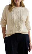 Lauren Ralph Lauren Rexden Cable Stitch Cotton Crewneck Sweater