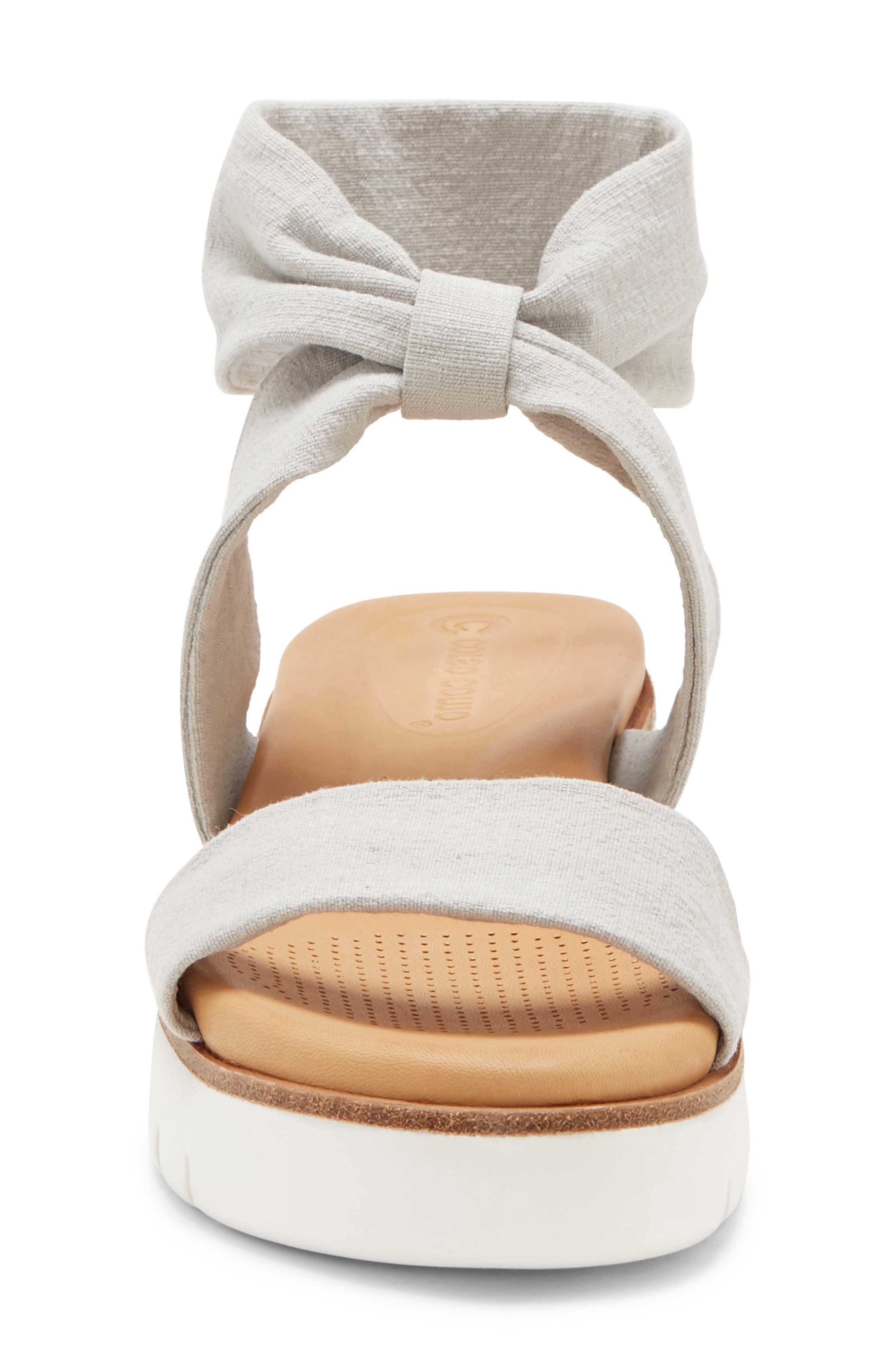 Blayke Sandal, Alternate, color, HEATHERED GREY FABRIC