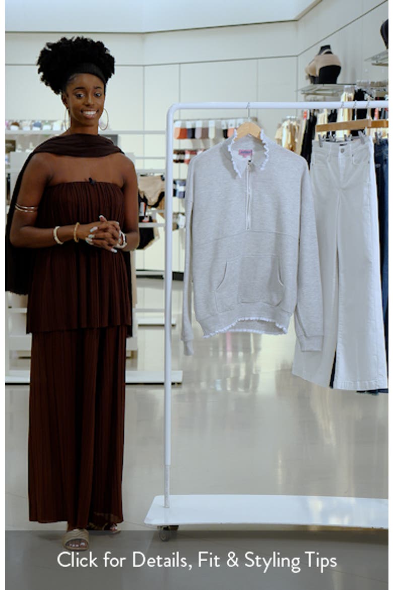 Ashtin Ruffle Trim Sweatshirt video