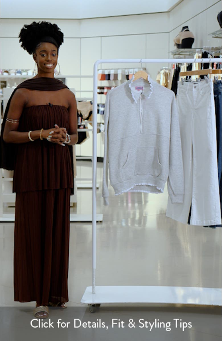 Ashtin Ruffle Trim Sweatshirt, sales video thumbnail