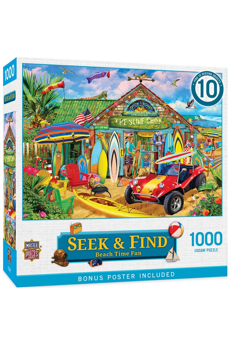 Beach Time Fun 1000 Piece Jigsaw Puzzle, Main, color, Multicolor