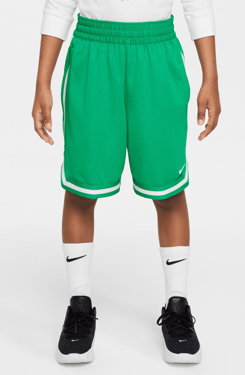 Nike Kids' Dri-FIT DNA Athletic Shorts, Main, color, Stadium Green/ White
