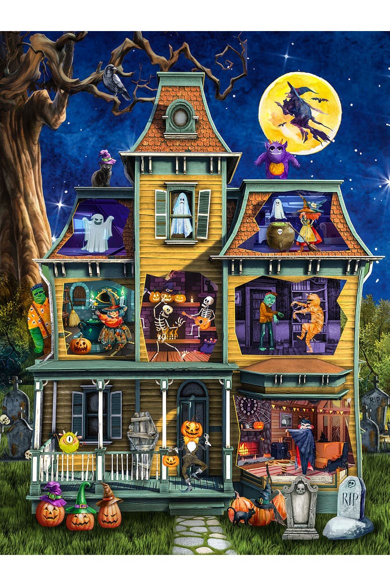 Halloween Party 500 piece Jigsaw Puzzle for Adults, Alternate, color, Multicolor