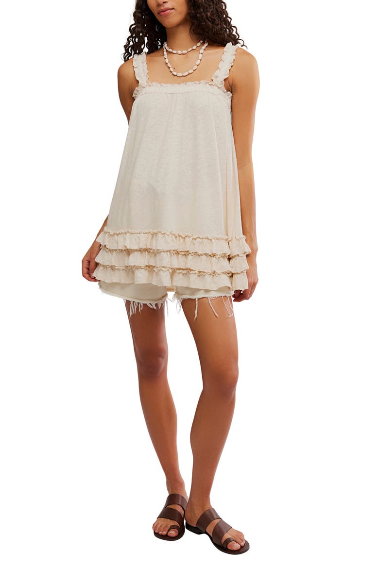 Spring Tide Ruffle Tunic Top, Alternate, color, TEA